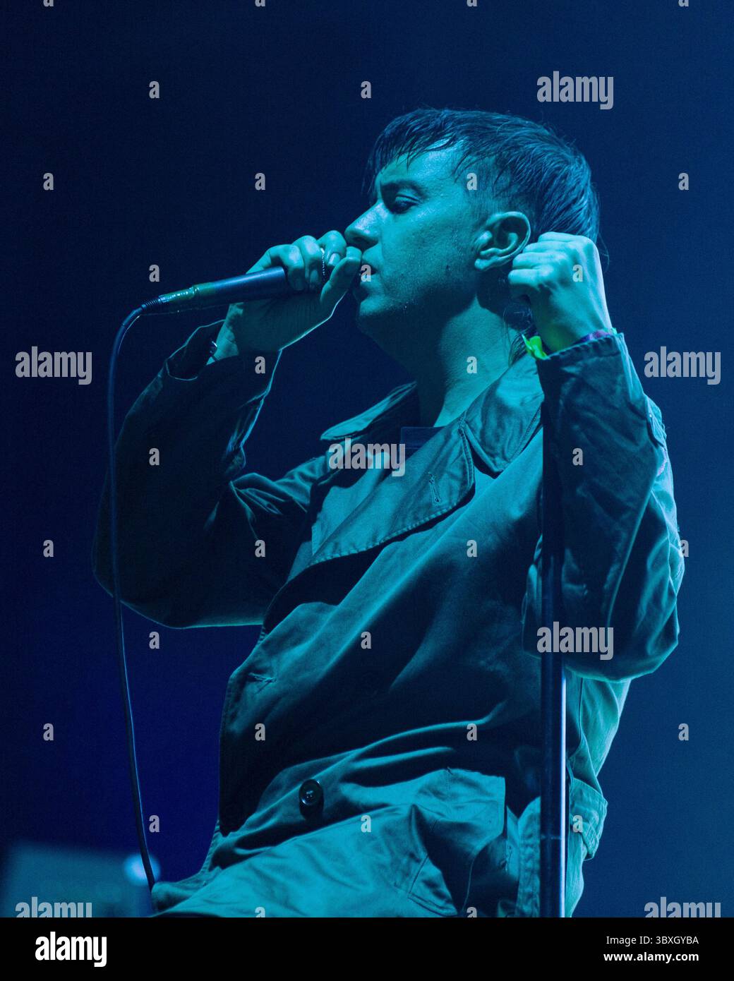 29. Oktober 2021, San Francisco, Kalifornien, USA: JULIAN CASABLANCAS of the Strokes beim Outside Lands Music Festival in San Francisco, Kalifornien (Credit Image: © Daniel DeSlover/ZUMA Press Wire) Stockfoto