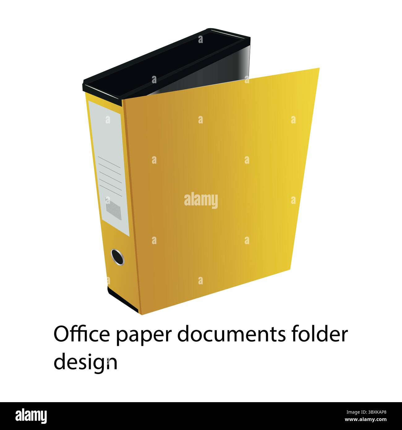 Büropapier Dokumente Ordnerdesign d Stock Vektor