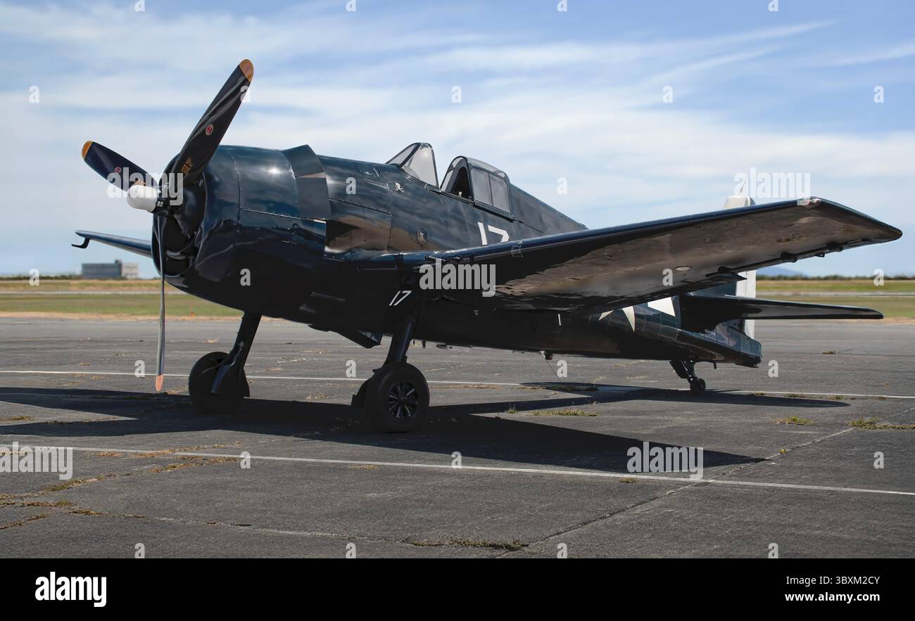 Grumman F6F Hellcat in der Boundary Bay Canada Stockfoto