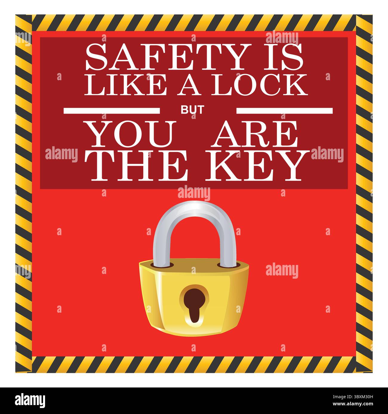 Safety First Safety Rules sind Ihre besten Werkzeuge Sicherheitsschild Vektorillustration Stock Vektor