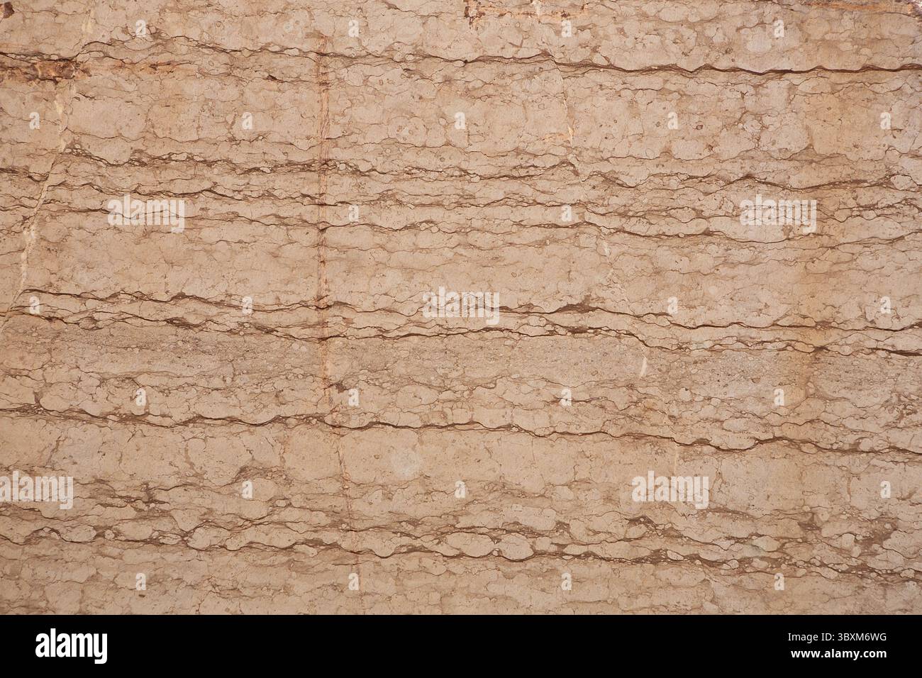 Marmorhintergrund. Naturstein Hintergrund Textur. Glatter Marmorschnitt in einem Steinbruch Stockfoto