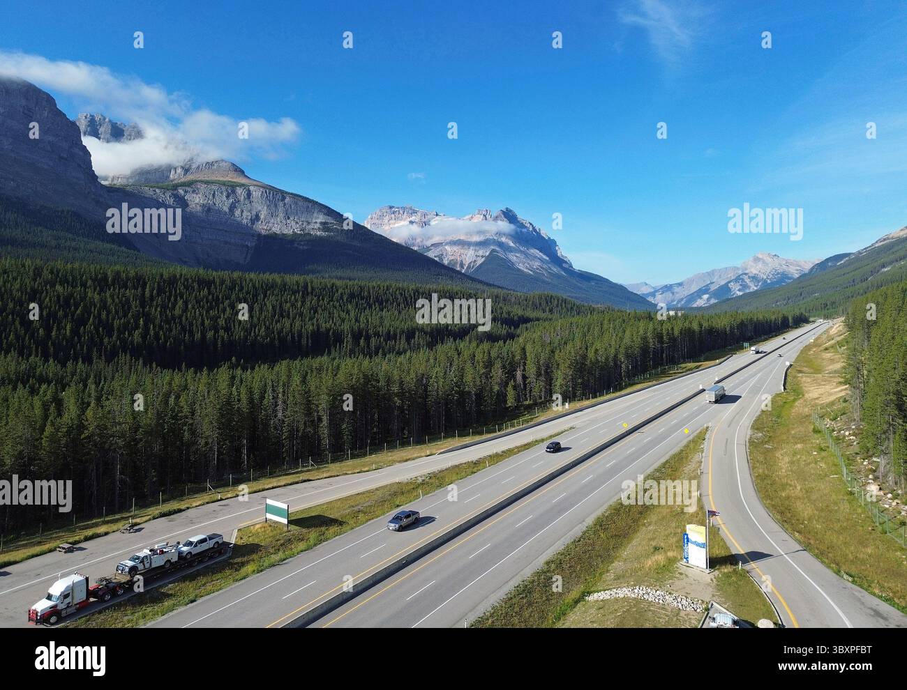 Trans-Canada Highway, Kanada Stockfoto