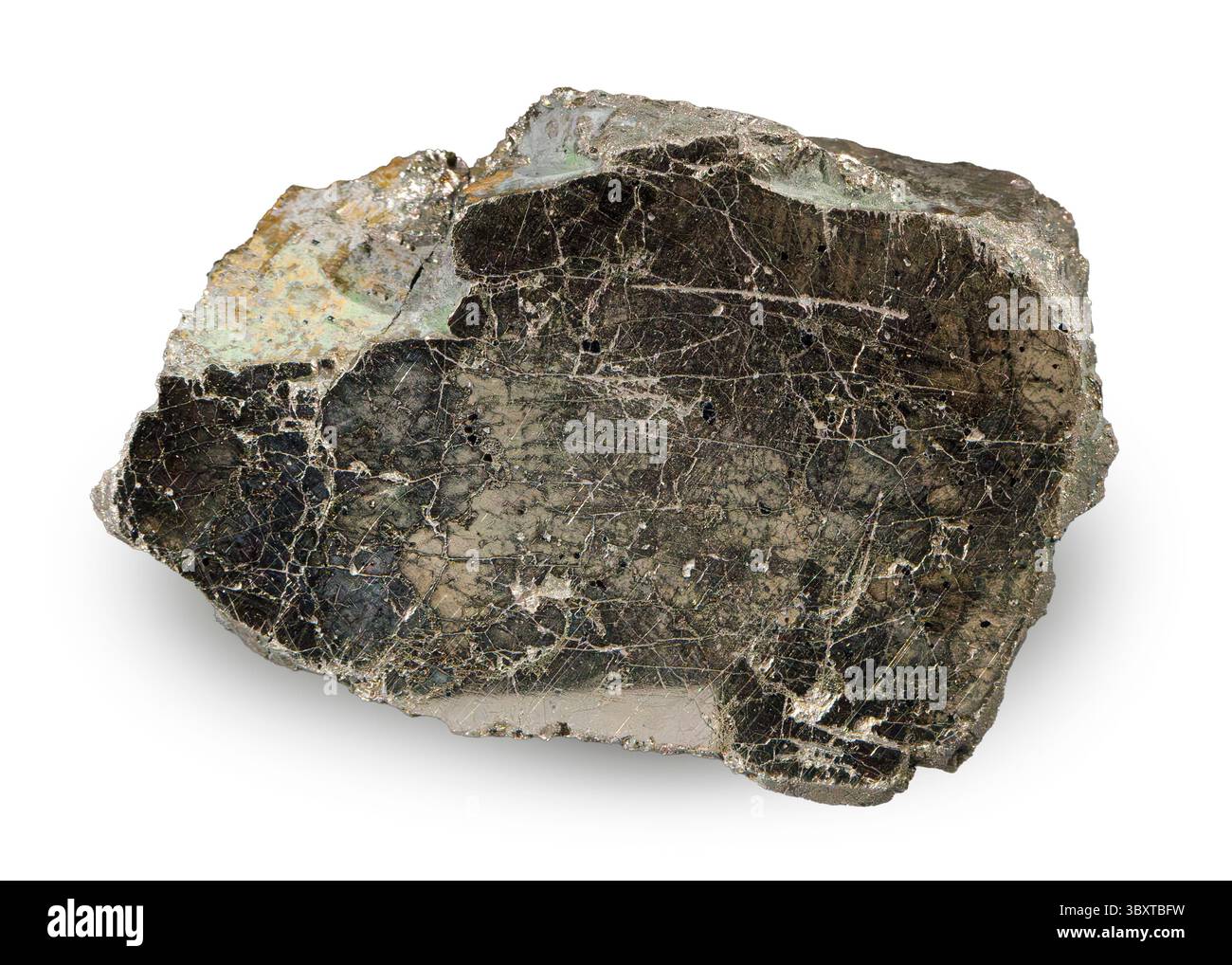 Pentlandite mit Pyrrhotit, Worthington Mine, Sudbury, Ontario, Kanada Stockfoto