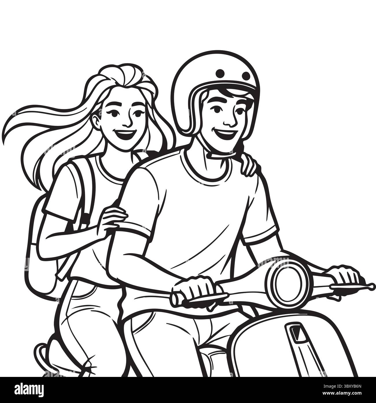 Freundschaftstag Hand gezeichnet Vektor-Illustrationen von besten Freunden umarmen, lachen, zusammen sitzen, Gruppe Freunde Kunstwerke für Karten, Poster, Aufkleber Stock Vektor