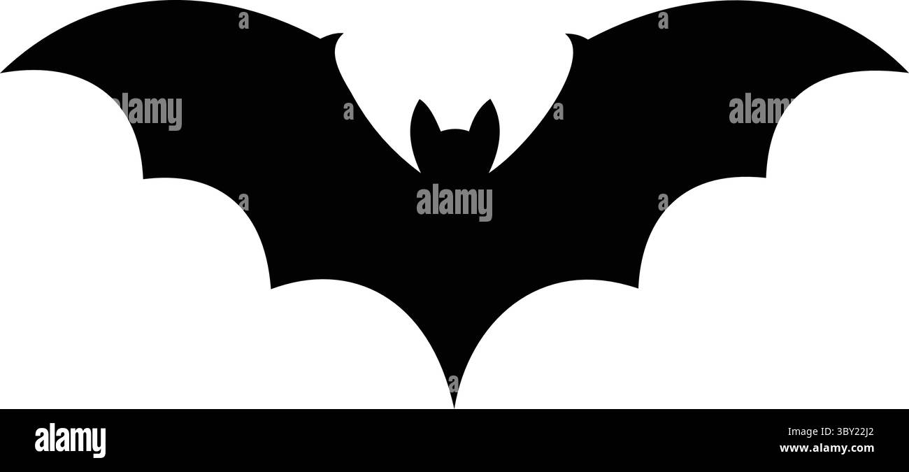 „Schlanke Fledermaus Silhouette“ Stock Vektor