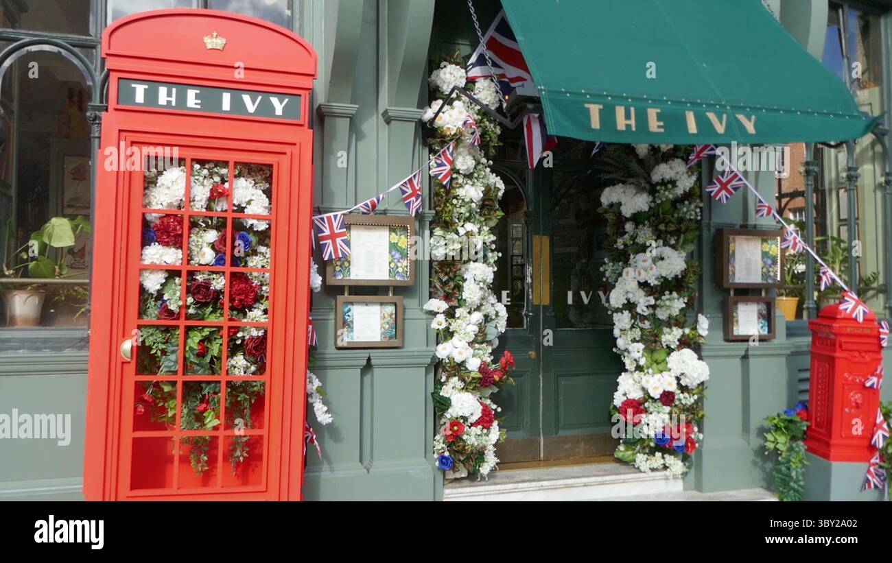 Windsor, England 28. Mai 2025 The Ivy in Windsor Castle am 28. Mai 2025 in Windsor, England. Foto: Barry King/Alamy Stock Photo Stockfoto
