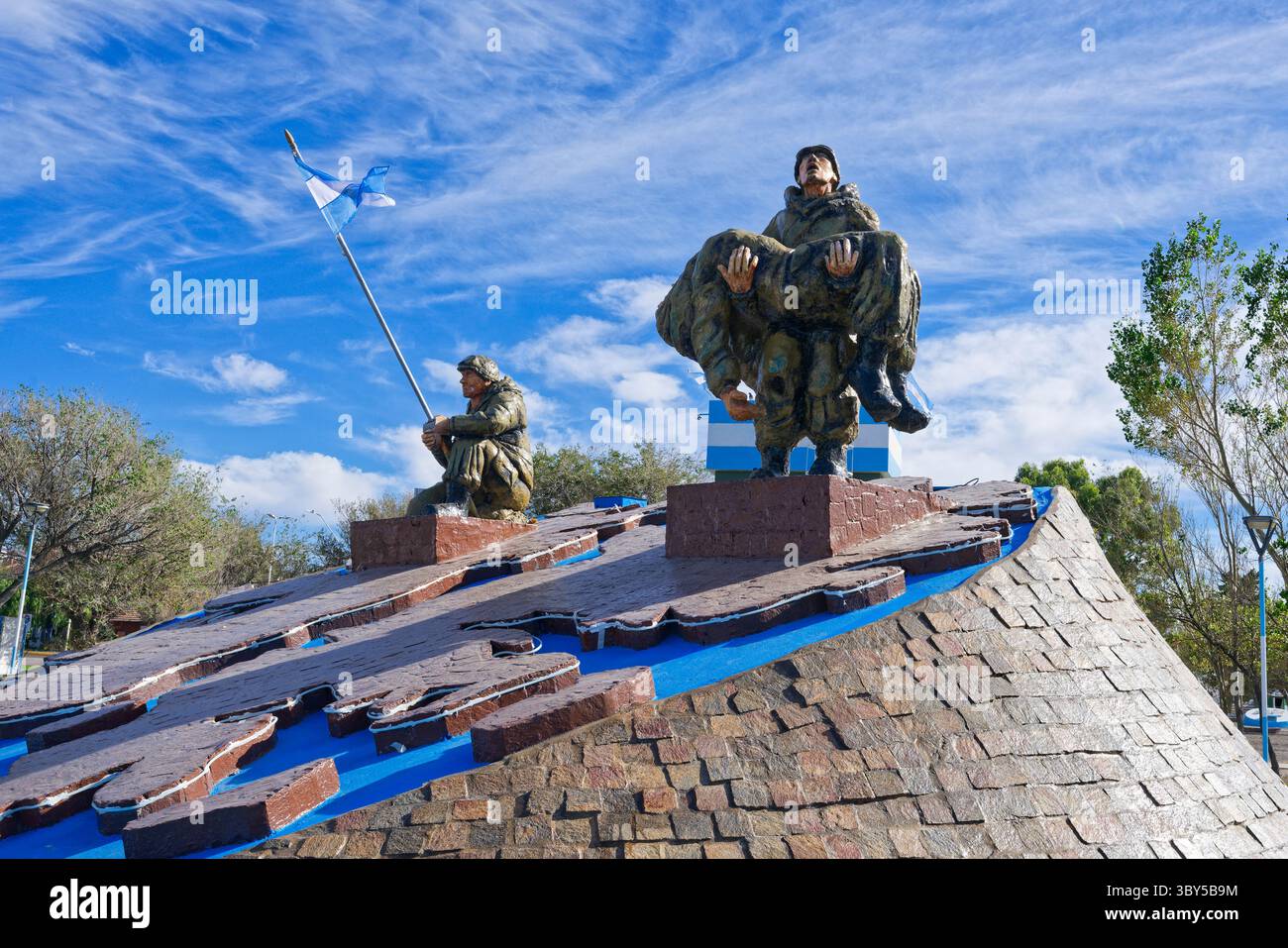Monument, Falklandkrieg, Puerto Madryn, Argentinien, Südamerika Stockfoto