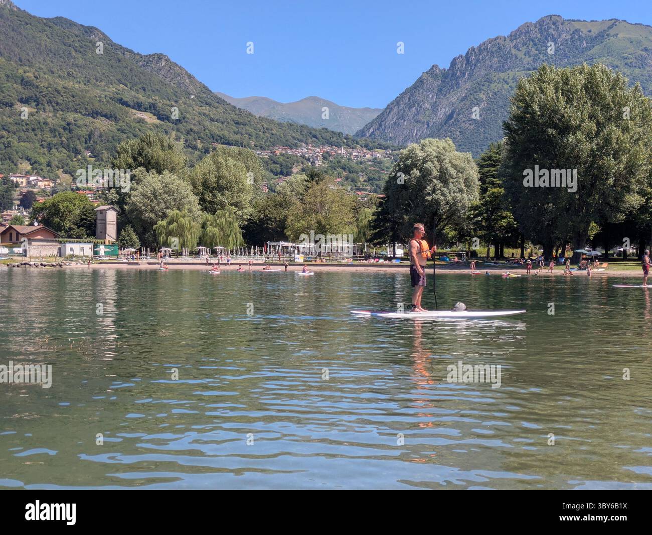 Blick auf Porlezza am Luganersee Stockfotografie - Alamy
