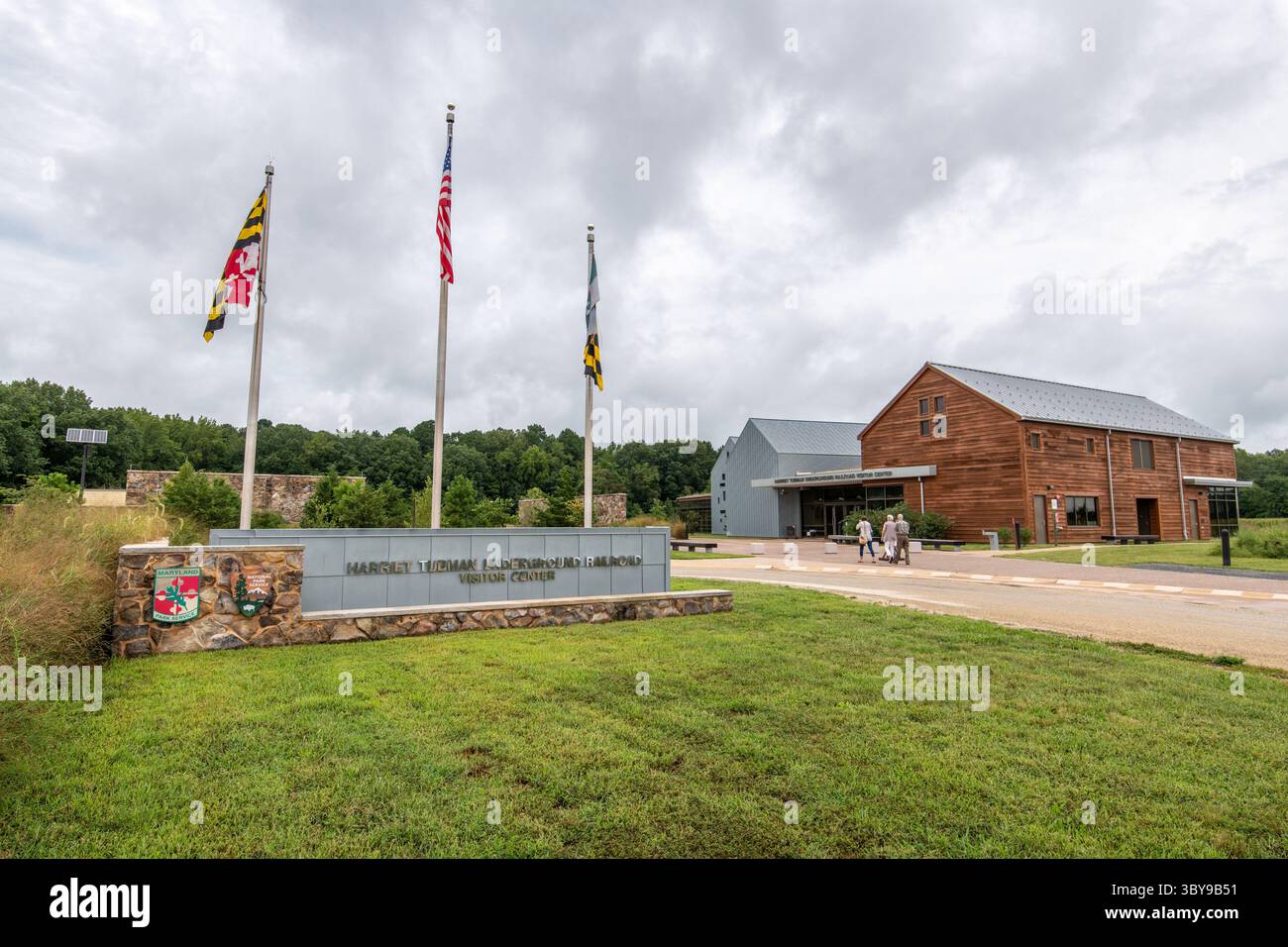 9. September 2021, Church Creek, Maryland, USA: Schild und Eingang zum Harriet Tubman Visitor Center (Kreditbild: © Edwin Remsberg/VW Pics via ZUMA Press Wire) Stockfoto
