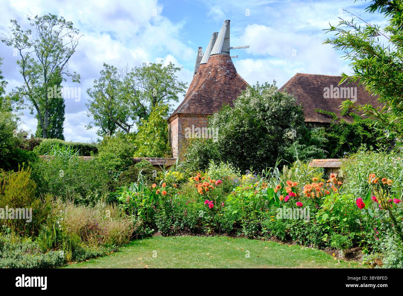 The Oast House in Great Dixter, Northiam, East Sussex, Großbritannien Stockfoto