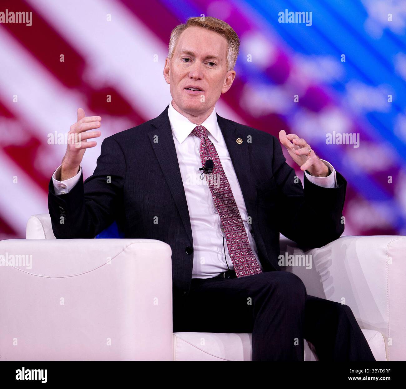 27. Februar 2022 – Orlando, Florida, USA – US-Senator JAMES LANKFORD (R-OK) spricht auf der Konservativen Politischen Aktionskonferenz 2022 (CPAC). (Credit Image: © Brian Cahn/ZUMA Press Wire) Stockfoto