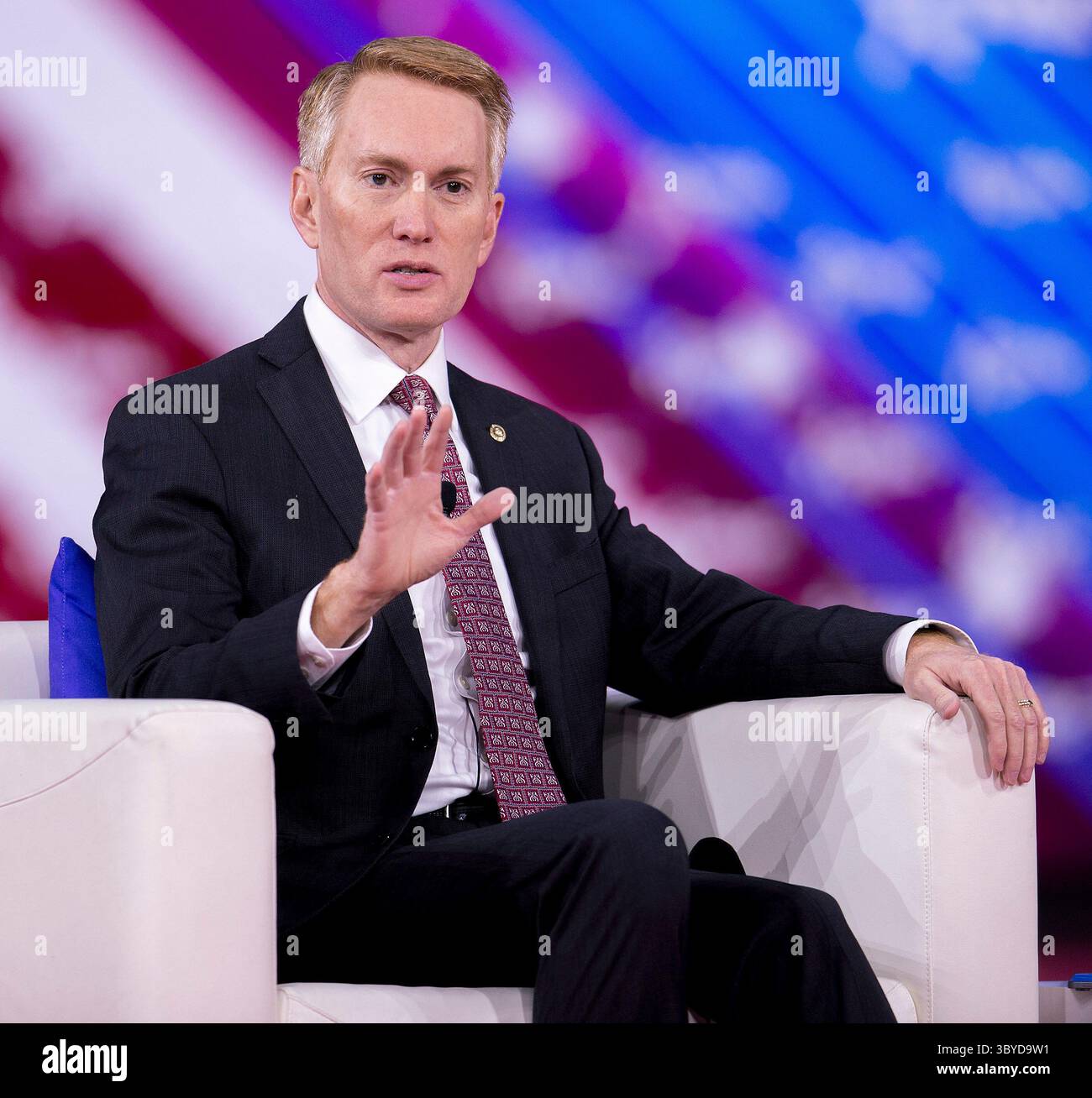 27. Februar 2022 – Orlando, Florida, USA – US-Senator JAMES LANKFORD (R-OK) spricht auf der Konservativen Politischen Aktionskonferenz 2022 (CPAC). (Credit Image: © Brian Cahn/ZUMA Press Wire) Stockfoto