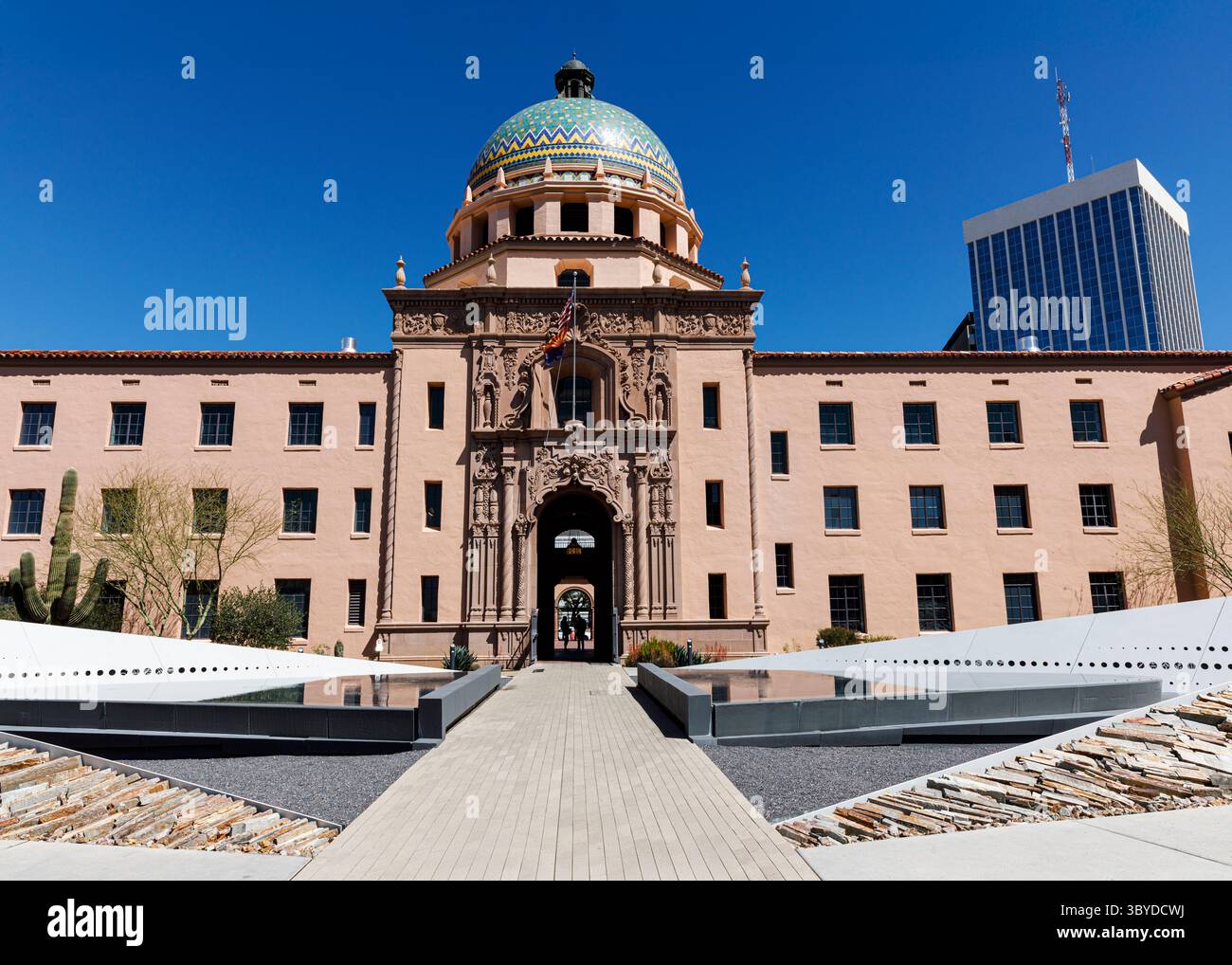 Historisches Pima County Courthouse, Tucson, Arizona, USA Stockfoto