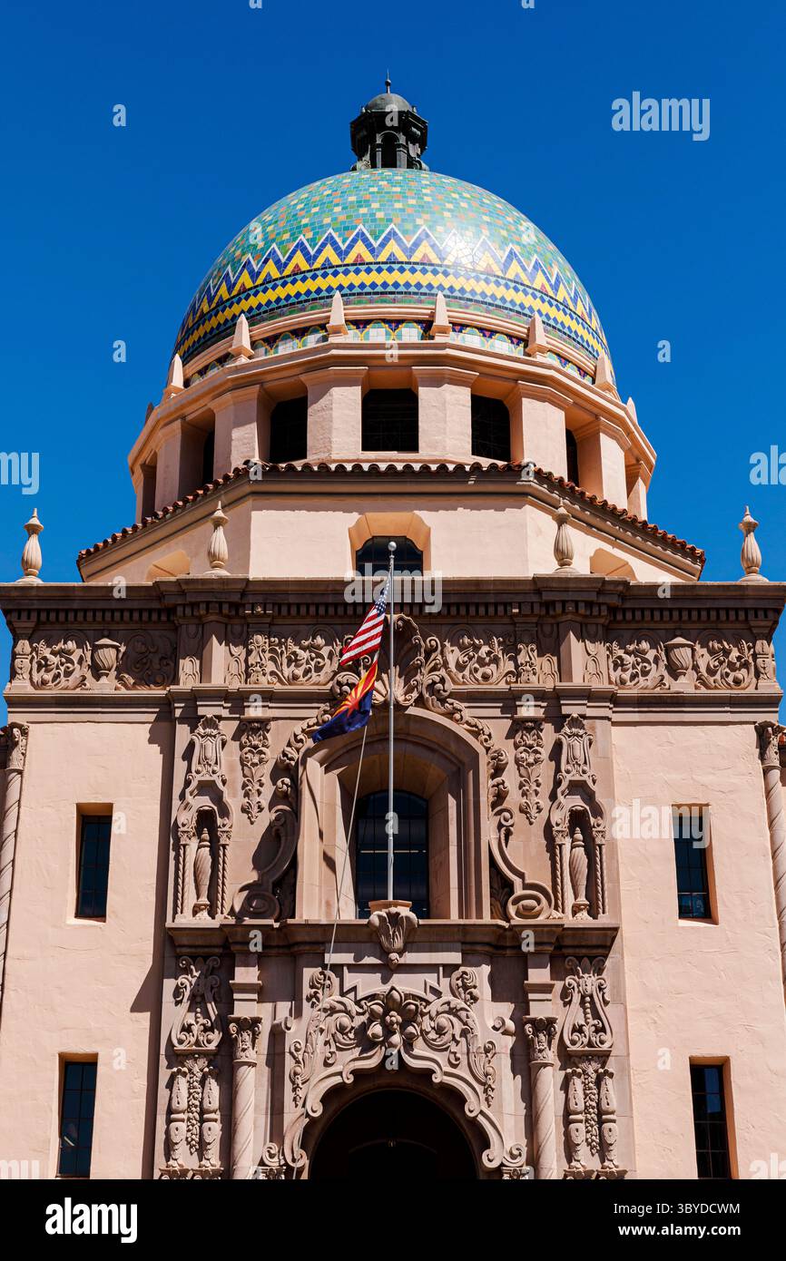 Historisches Pima County Courthouse, Tucson, Arizona, USA Stockfoto