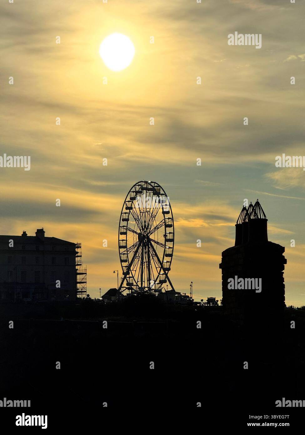 Die Big Wheel Attraktion in Whitby am West Cliff Stockfoto