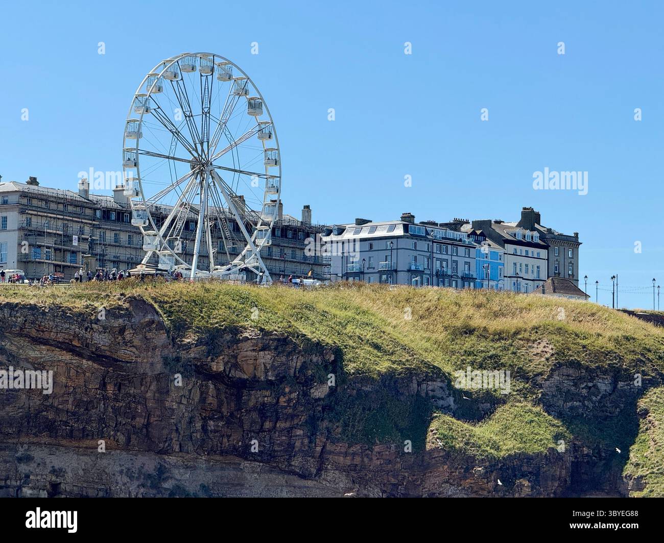 Die Big Wheel Attraktion in Whitby am West Cliff Stockfoto
