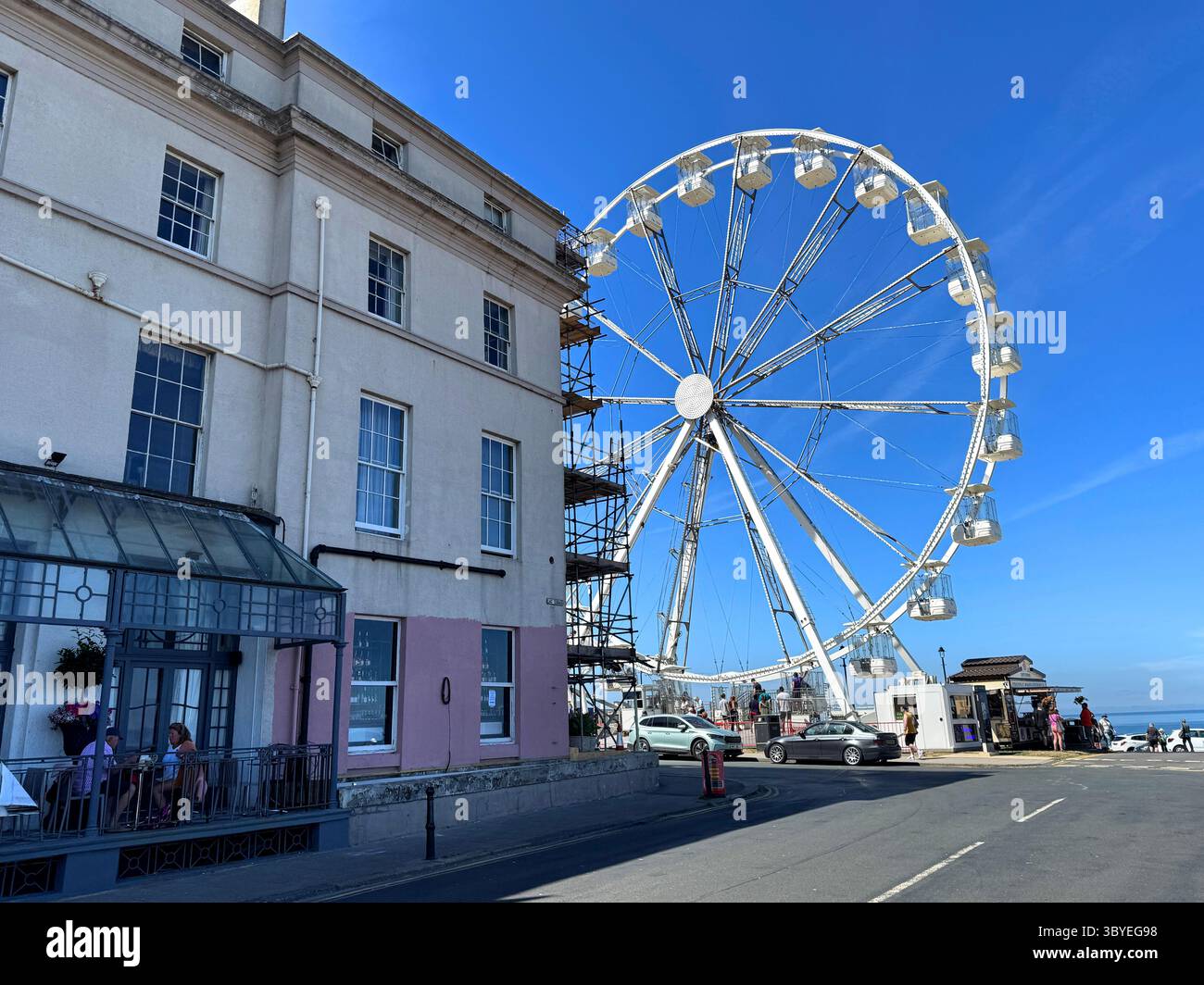 Die Big Wheel Attraktion in Whitby am West Cliff Stockfoto