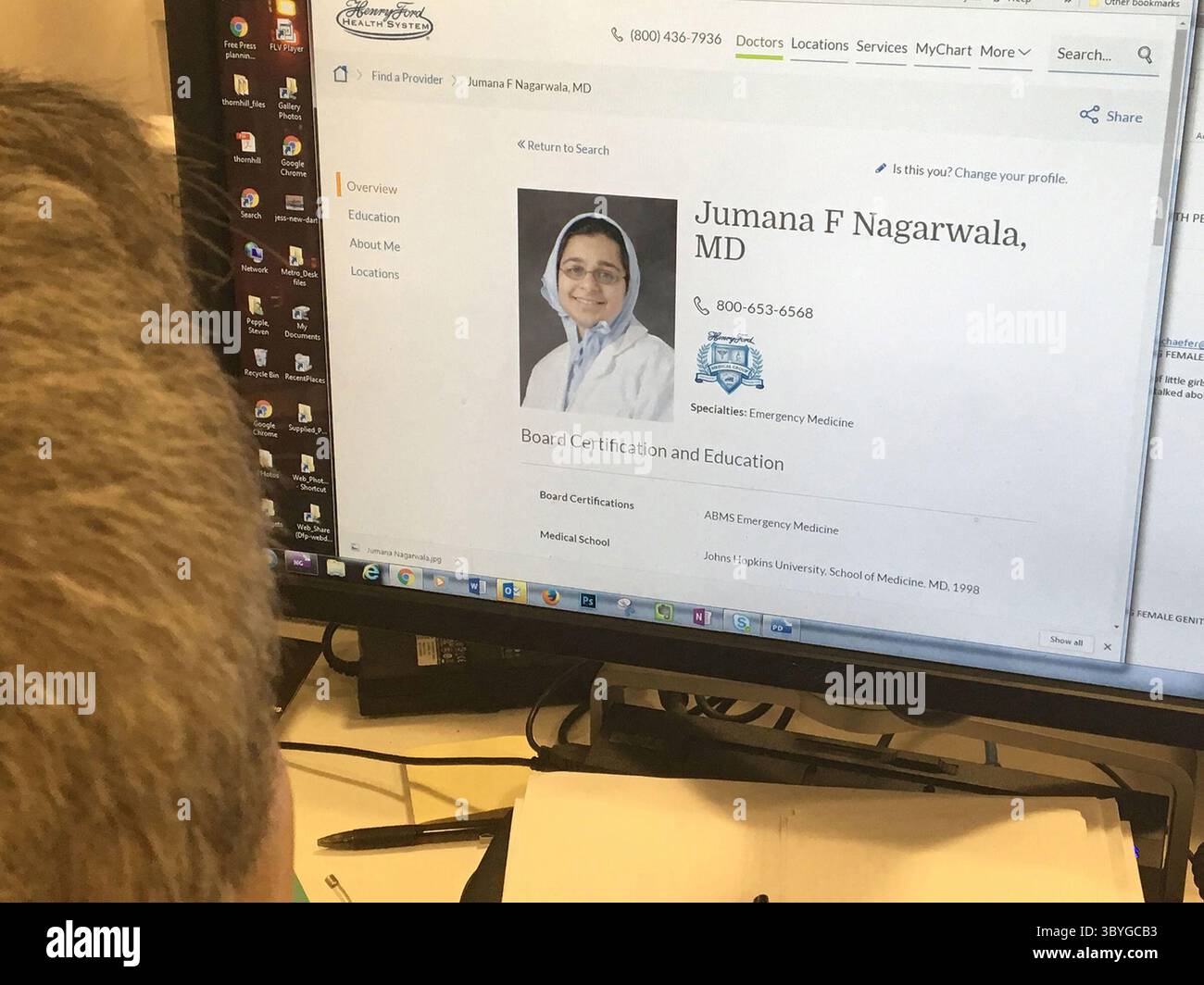 September 2021, Detroit, MI, USA: Jumana Nagarwala, mÃÂ ÃÂrea de Detroit, ha sido acusada de Practice la mutilaciÃÂ³n genital en varias niÃÂ±as. SU biografÃÂ­a estÃÂ publicada en el sitio Web de Henry Ford Health System. (Kreditbild: © Detroit Free Press via ZUMA Press Wire) Stockfoto