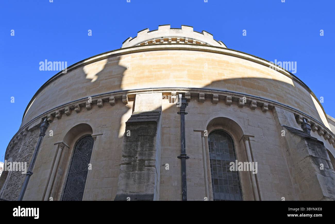 Die Templer Church, Mittlerer und Innerer Tempel, Inns of Court, Central London, Vereinigtes Königreich - Rundkirche wie in Jerusalem. Stockfoto