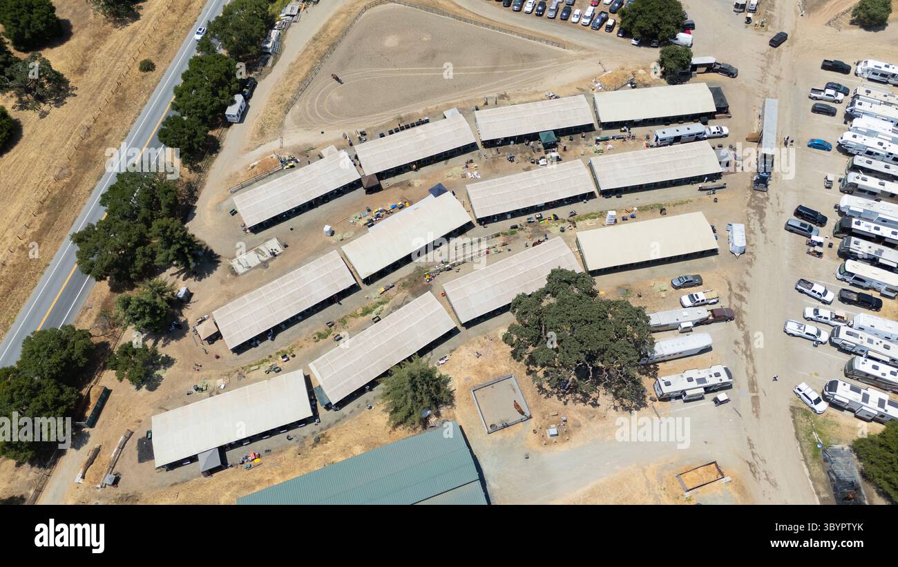 Stables, Horse Park in Woodside, Redwood City, Kalifornien Stockfoto