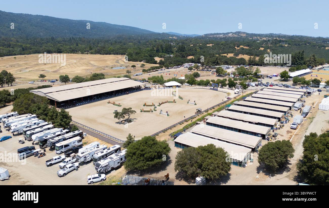 Horse Park in Woodside, Redwood City, Kalifornien Stockfoto