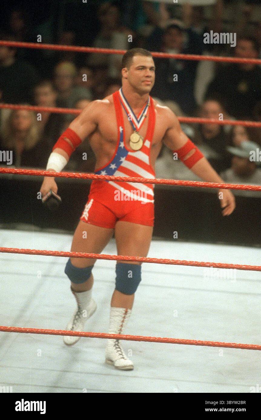 JANUAR 2011 - 31323JBB: WWF CHAMPIONSHIP ROYAL RUMBLE.NEW HAVEN COLISEUM 1/17/2000.KURT ANGLE. (Bild: © John Barrett/ZUMA Press Wire) Stockfoto