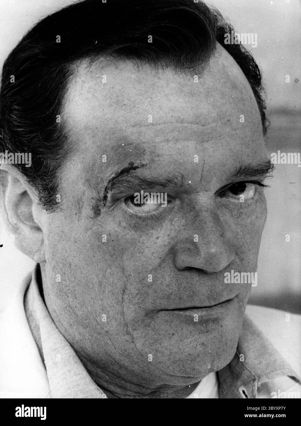 1. April 1973: EDDIE CONSTANTINE (* 29. Oktober 1917 in Los Angeles, Kalifornien, 25. Februar 1993 in Wiesbaden) war ein französischer Schauspieler und Sänger, der seine Karriere in Europa verbrachte. (Kreditbild: © Keystone Press Agency/ZUMA Press Wire) Stockfoto