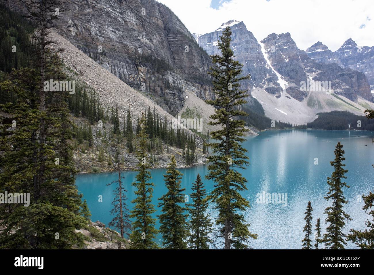 Moraine Lake, Alberta, Kanada Stockfoto