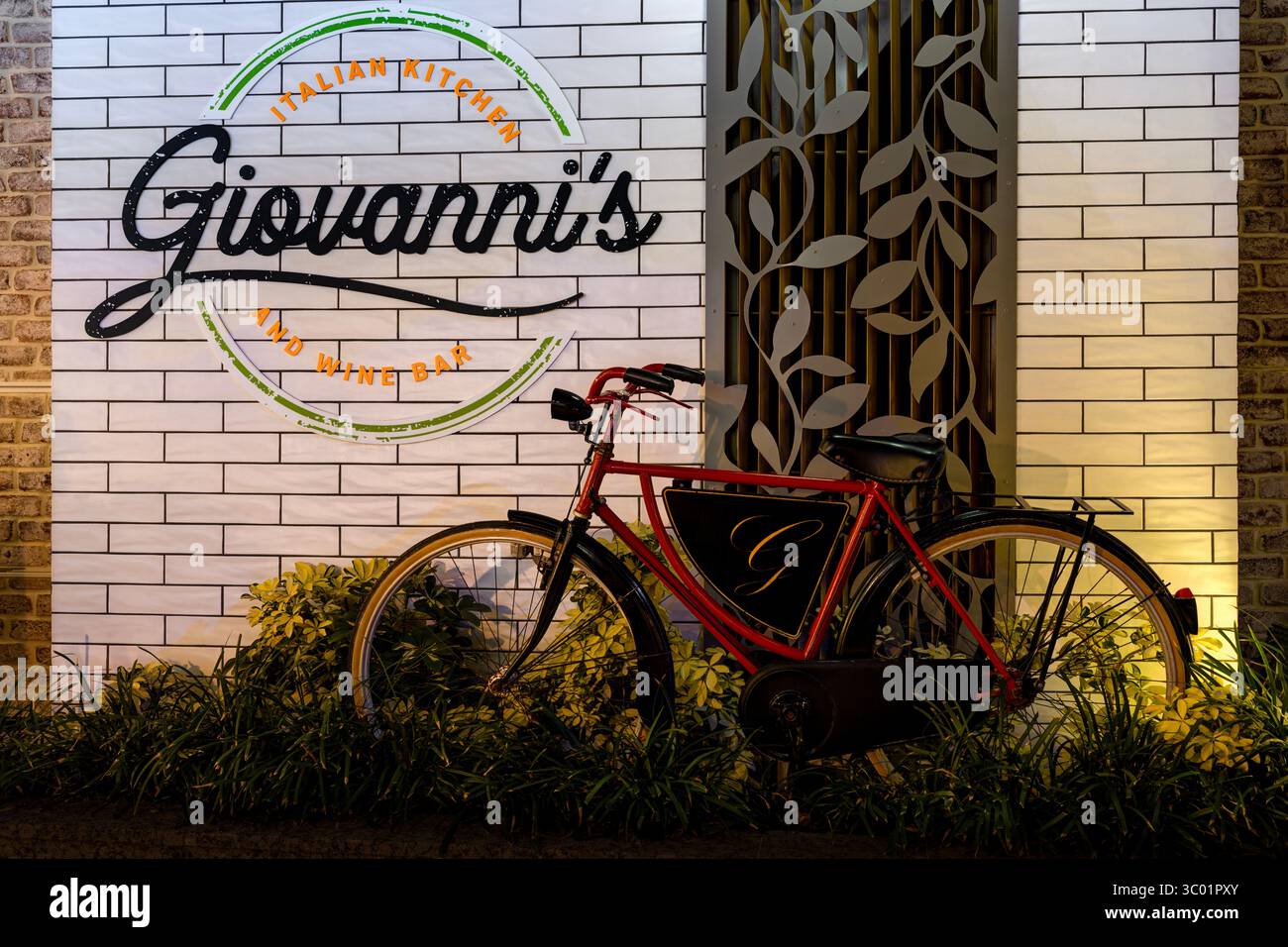 Giovanni's italienische Küche. Deck 08, Central Park, Wonder of the Seas, Royal Caribbean Cruise Ship Stockfoto