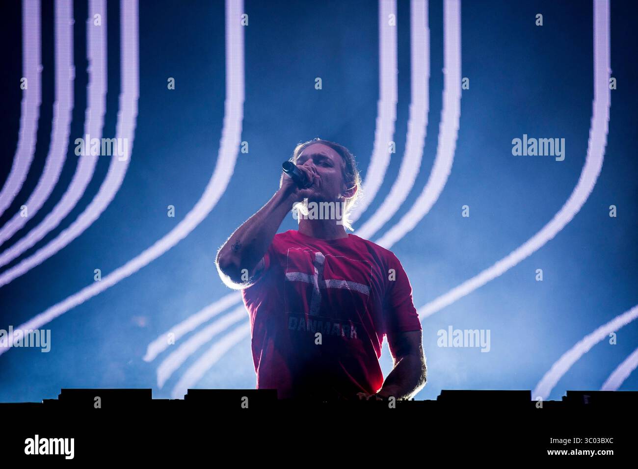 9. Juni 2018, Aarhus, Dänemark: Aarhus, Dänemark. Juni 2018. Der US-amerikanische DJ und Musikproduzent Diplo tritt während des dänischen Musikfestivals Northside 2018 in Aarhus auf. (Foto: Gonzales Photo - lasse Lagoni) (Foto: © lasse Lagoni/Gonzales Photo via ZUMA Press) Stockfoto