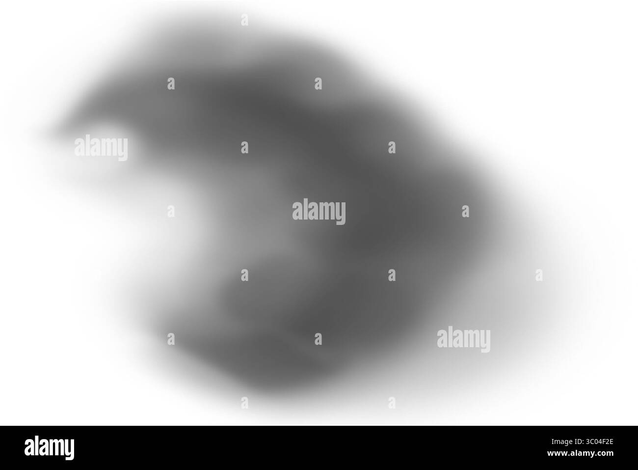 Ein glatter, unscharfer Schatteneffekt, der eine sanfte Kurve vor einem scharf weißen Hintergrund erzeugt und Licht und Form andeutet. Stock Vektor