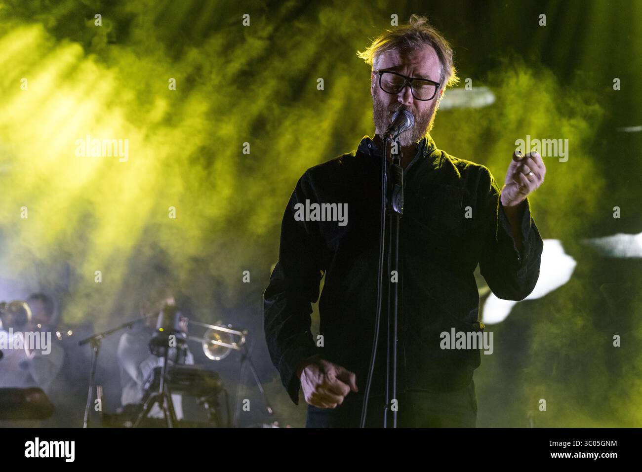 November 2017 - Oslo, Norwegen - Norwegen, Oslo - 6. November 2017. Die US-amerikanische Indie-Rock-Band The National gibt ein Live-Konzert in der Sentrum Scene in Oslo. Hier ist Sänger und Songwriter Matt Berninger live auf der Bühne zu sehen. (Foto: Gonzales Photo - Stian S. Moller) (Foto: © Stian S. Moller/Gonzales Photo via ZUMA Press) Stockfoto