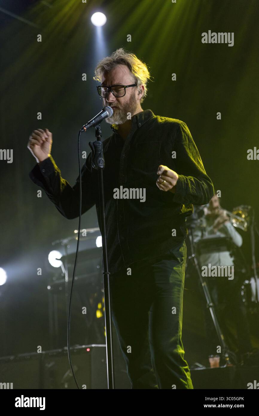 November 2017 - Oslo, Norwegen - Norwegen, Oslo - 6. November 2017. Die US-amerikanische Indie-Rock-Band The National gibt ein Live-Konzert in der Sentrum Scene in Oslo. Hier ist Sänger und Songwriter Matt Berninger live auf der Bühne zu sehen. (Foto: Gonzales Photo - Stian S. Moller) (Foto: © Stian S. Moller/Gonzales Photo via ZUMA Press) Stockfoto