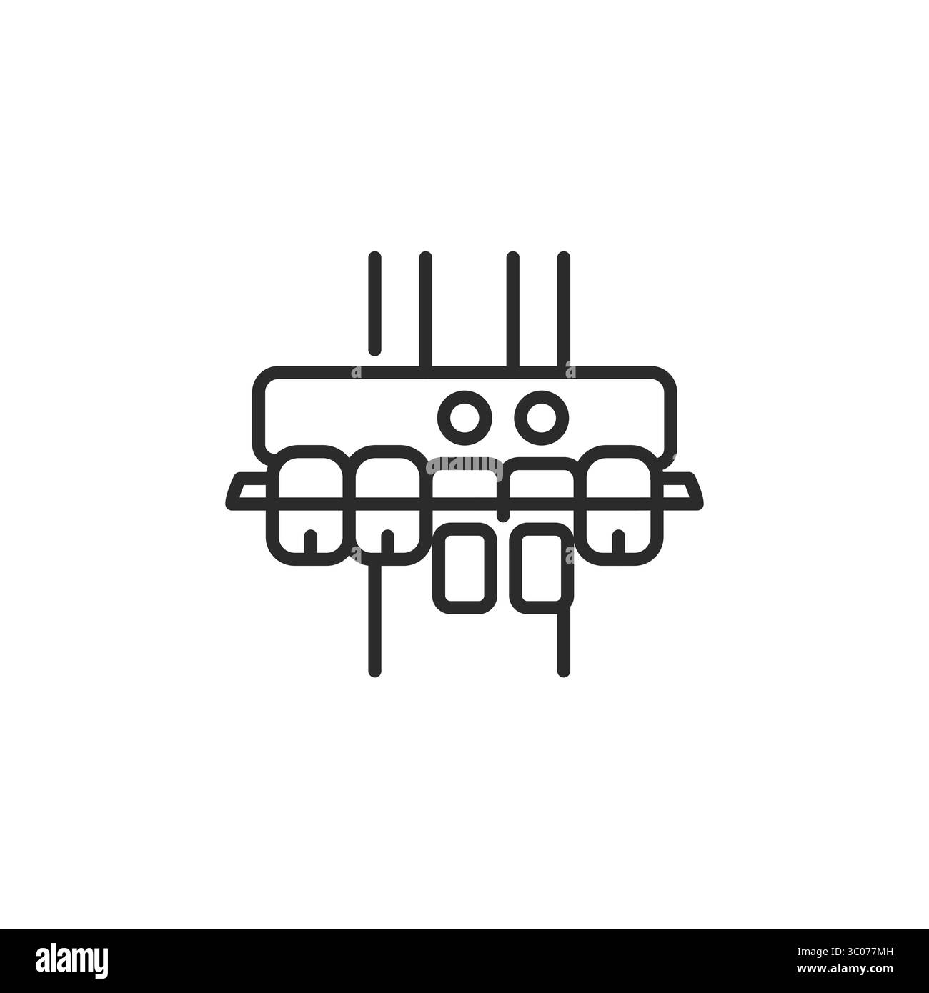 Drop Tower Ride Symbol Stock Vektor