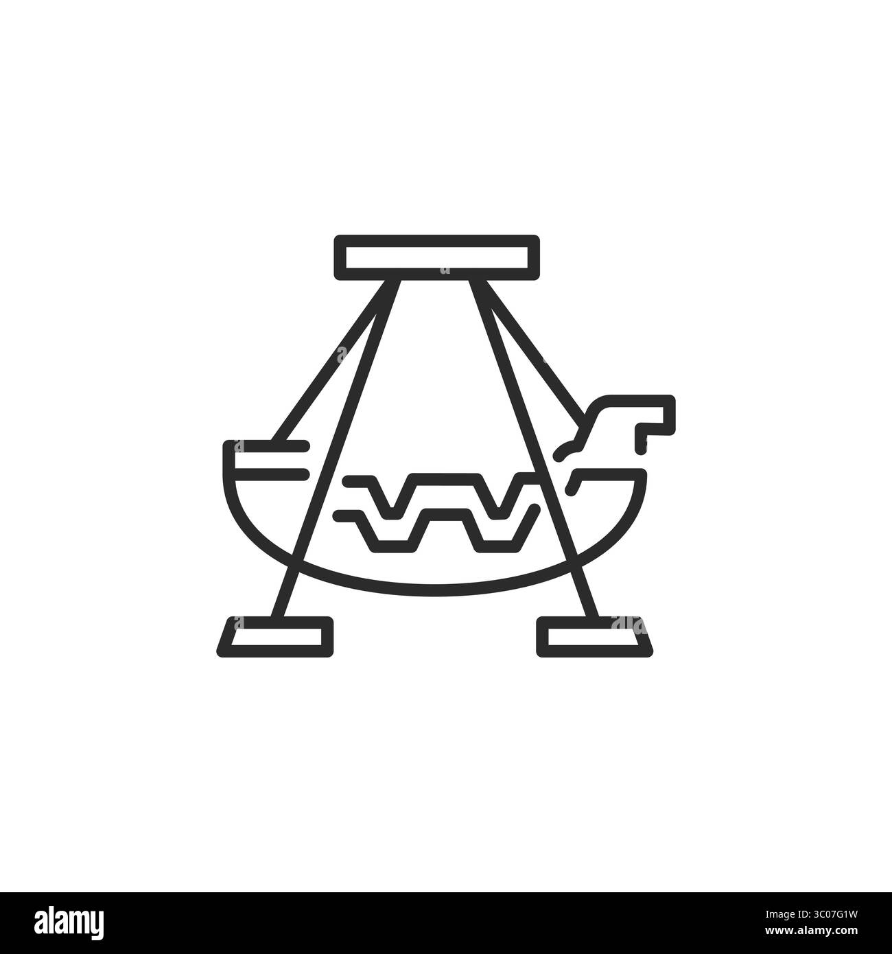 Symbol Für Bootsschaukel Stock Vektor