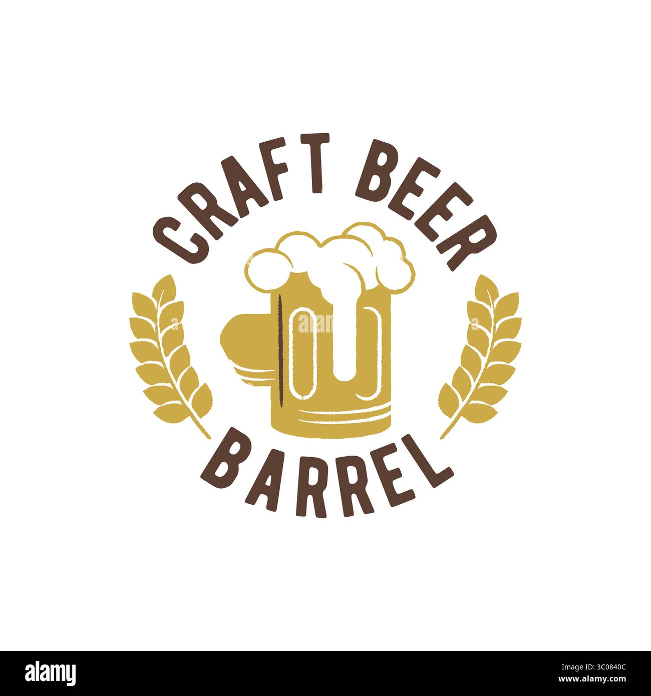 Logo Für Craft Beer Becher Stock Vektor