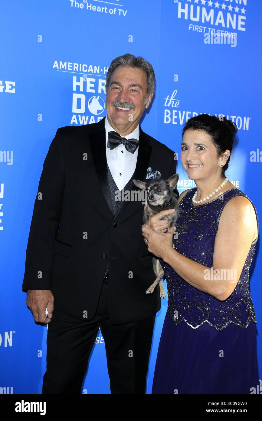 September 2018 - Beverly Hills, CA, USA - LOS ANGELES - 29. September: Rudi Taylor, Dan Taylor bei den American Humane Hero Dog Awards 2018 im Beverly Hilton Hotel am 29. September 2018 in Beverly Hills, CA (Kreditbild: © Kathy Hutchins Via ZUMA Wire) Stockfoto