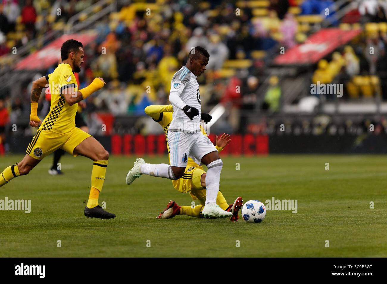 28. Oktober 2018 - Columbus, OH, USA - Columbus, OH - Sonntag, 28. Oktober 2018: Columbus Crew spielte Minnesota United FC in einem Spiel der Major League Soccer (MLS) im Mapfre Stadium. Endstand Columbus Crew 3, Minnesota United 2 (Bild: © Jeremy Olson/ISIPhotos via ZUMA Wire) Stockfoto 28. Oktober 2018 - Columbus, OH, USA - Columbus, OH - Sonntag, 28. Oktober 2018: Columbus Crew spielte Minnesota United FC in einem Spiel der Major League Soccer (MLS) im Mapfre Stadium. Endstand Columbus Crew 3, Minnesota United 2 (Bild: © Jeremy Olson/ISIPhotos via ZUMA Wire) Stockfoto