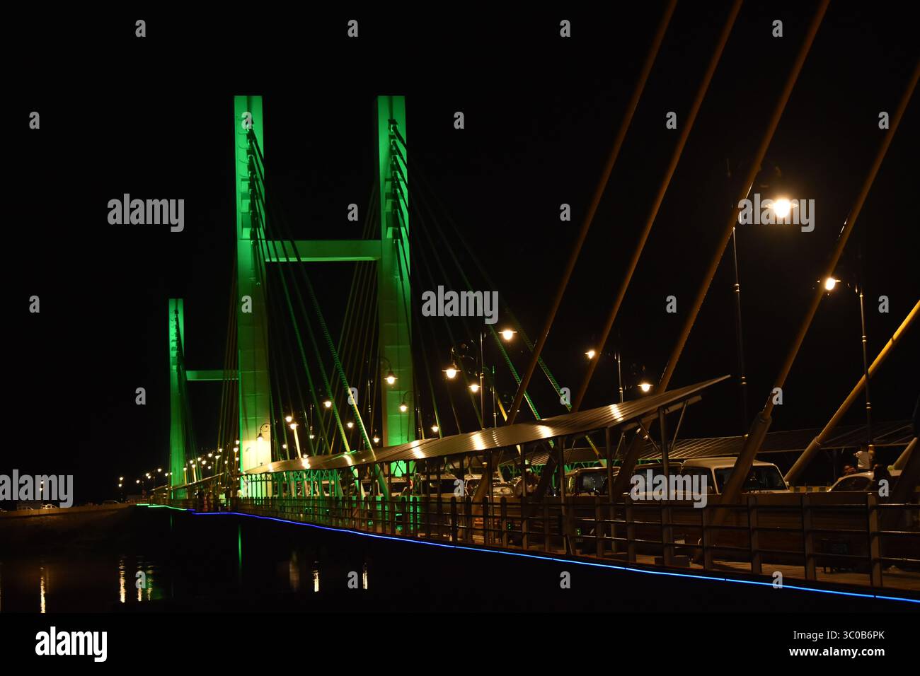 Cable blieb Sky Gallery Bridge Ambhora nagpur Bhandara maharashtra indien Stockfoto