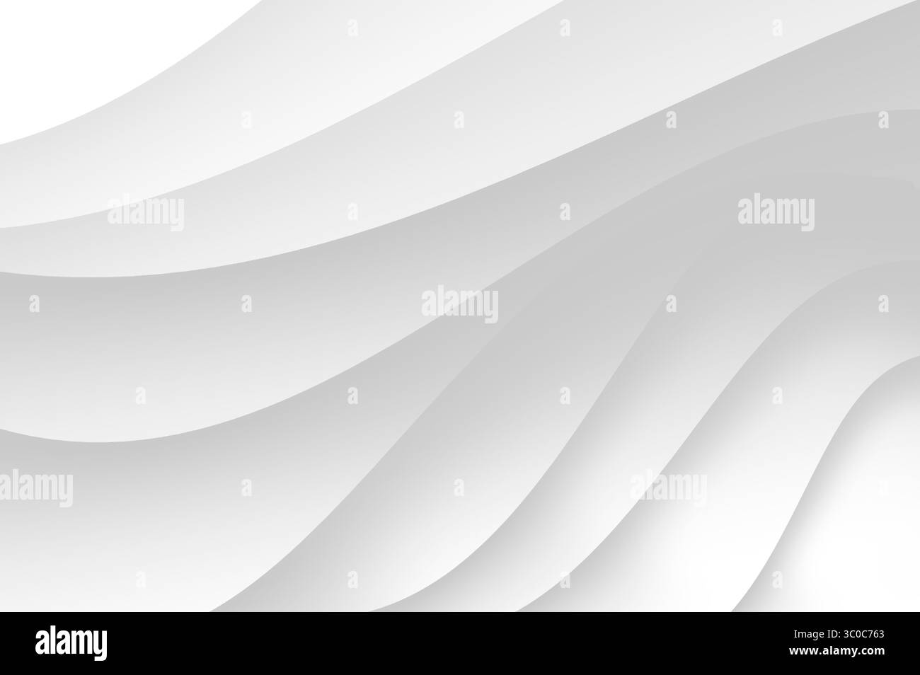 Wellen Weiße Textur Weißer Wellenhintergrund. Weißes Abstraktes, Welliges Hintergrunddesign Mit Minimaler Weicher Papierschicht Stockfoto