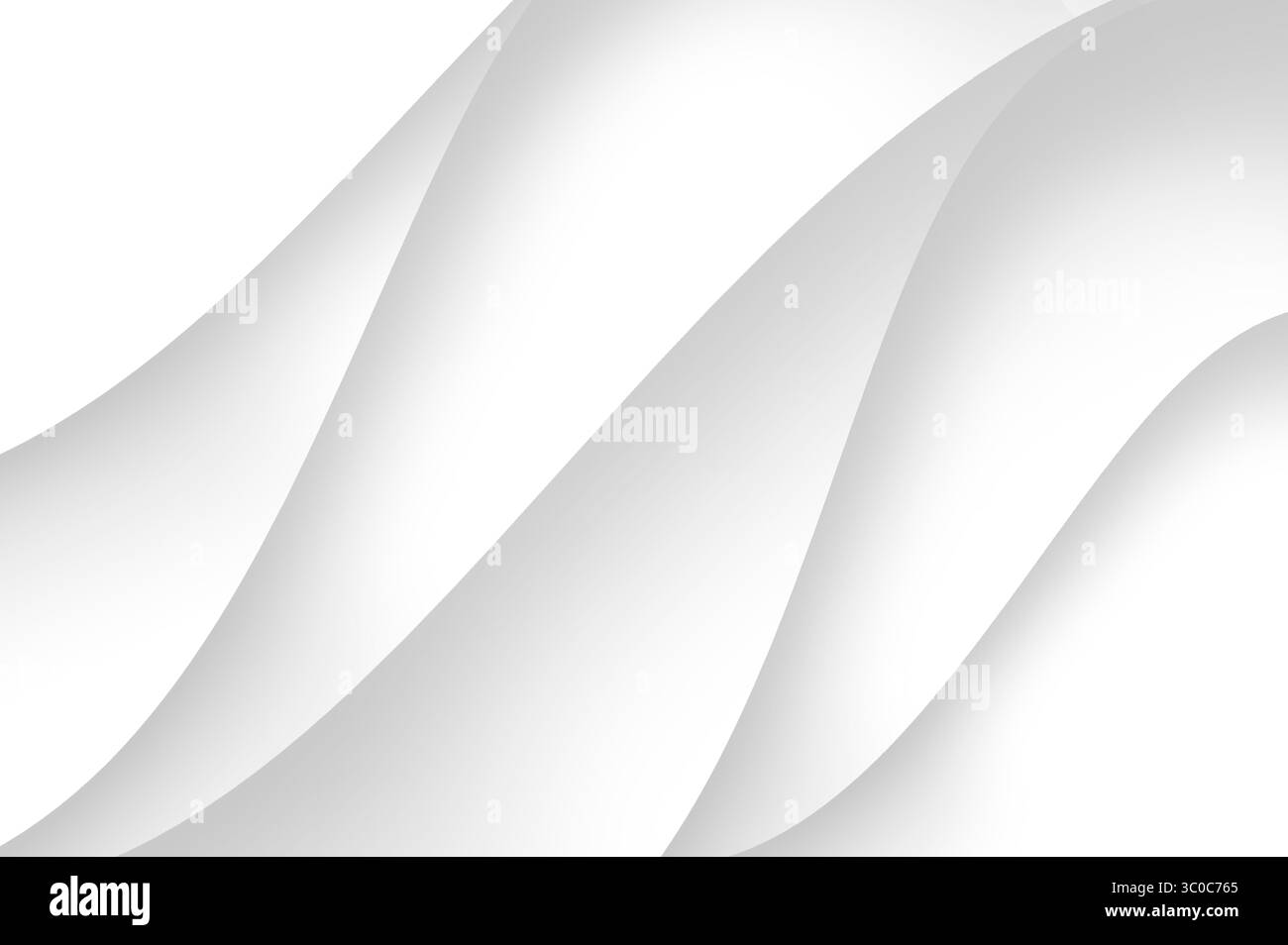 Wellen Weiße Textur Weißer Wellenhintergrund. Weißes Abstraktes, Welliges Hintergrunddesign Mit Minimaler Weicher Papierschicht Stockfoto