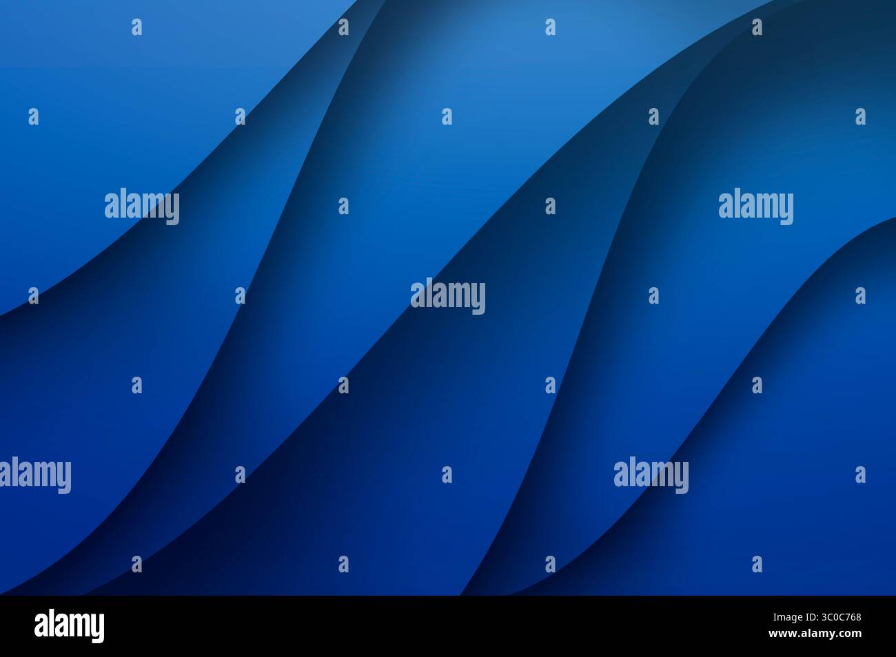 Blauer Bewegungshintergrund ruhiger blauer Verlauf mit dynamischen Diagonalen Lichtspuren Stockfoto