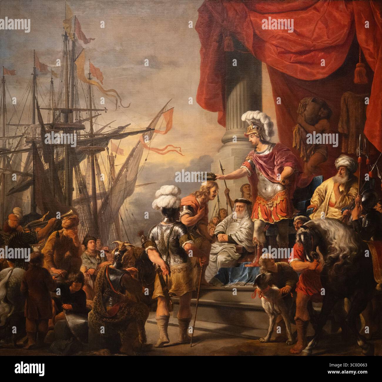 Ferdinand Bol, „Aeneas Crown Cloanthus“, 1661–63; Szene aus der Aeneid von Vergil; ein lateinisches Epos. Niederländisches Goldenes Zeitalter, 17. Jahrhundert Stockfoto