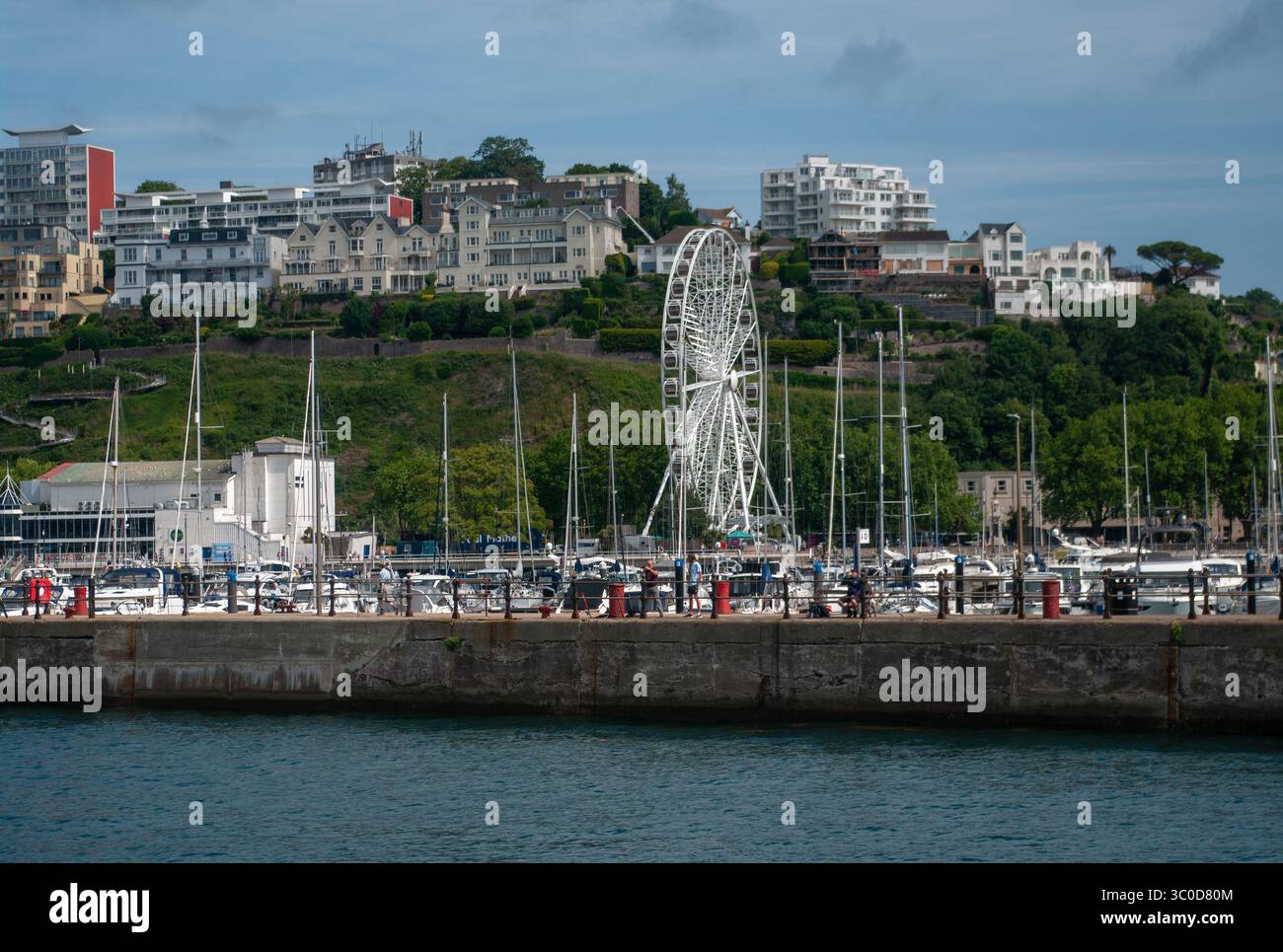 Torquay Marina and Ferris Wheel, Torquay, Devon, England, Großbritannien Stockfoto