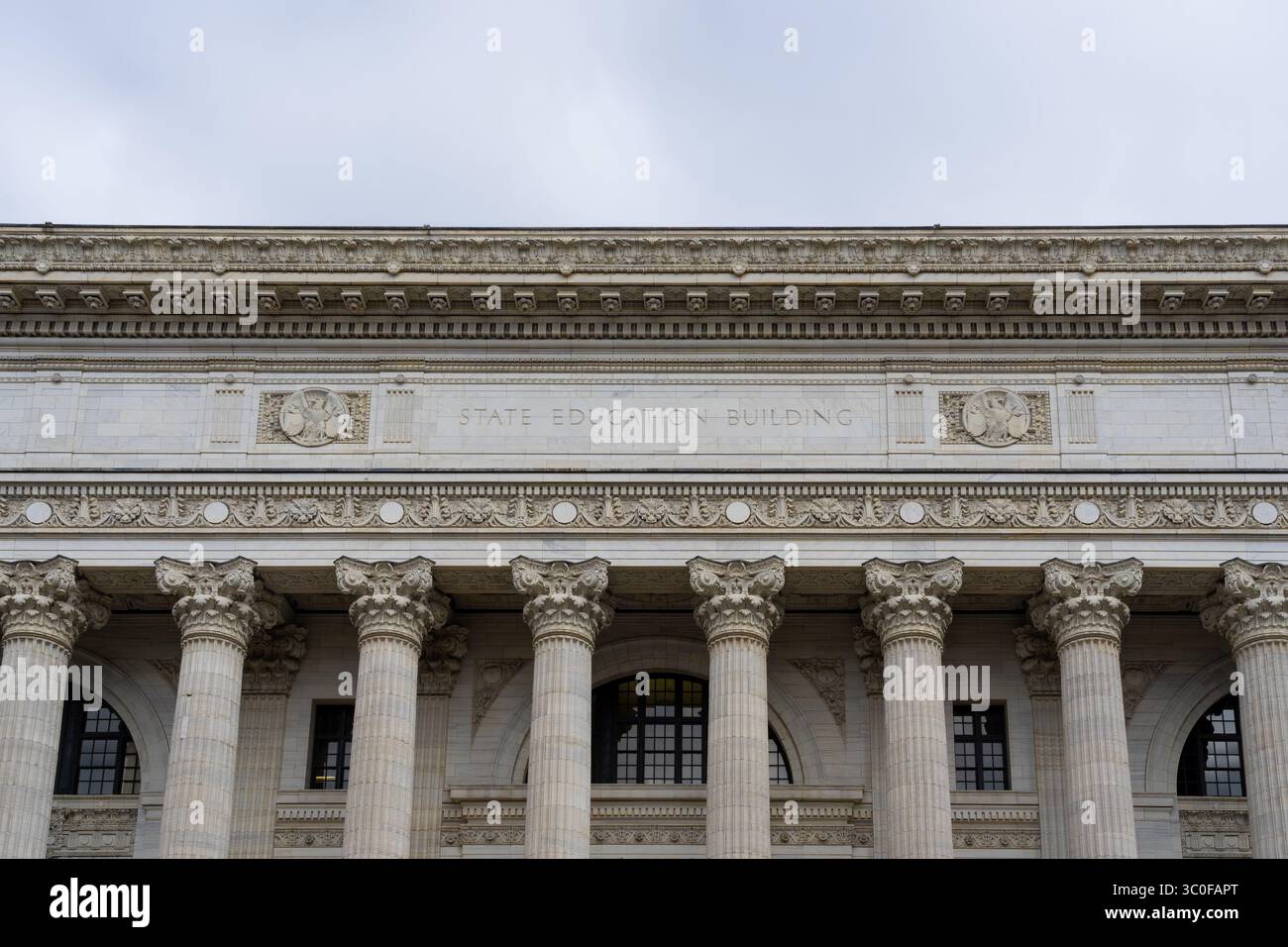Das New York State Education Building in Albany, NY, USA Stockfoto