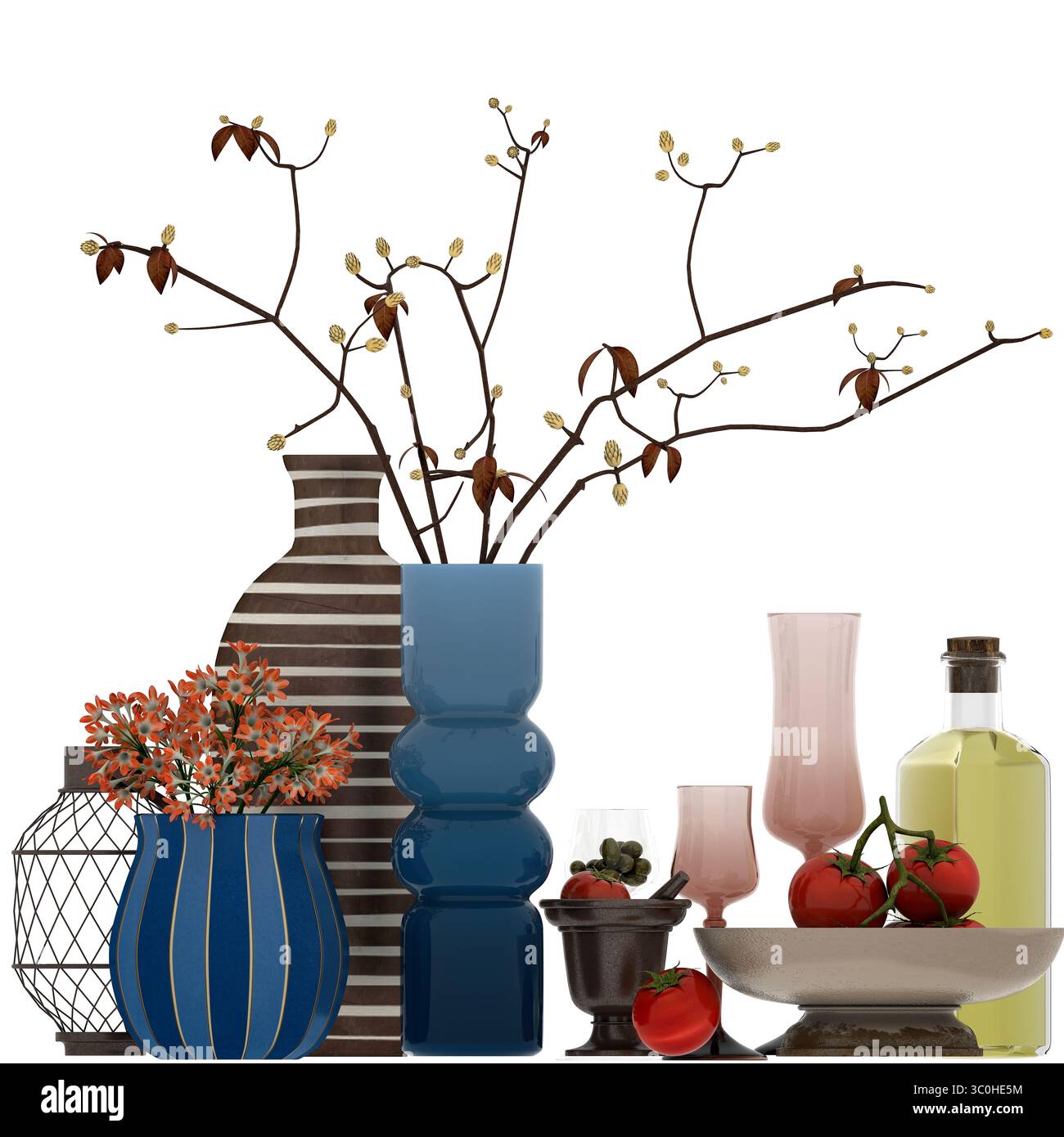 3D-Rendering der Vase Stockfoto