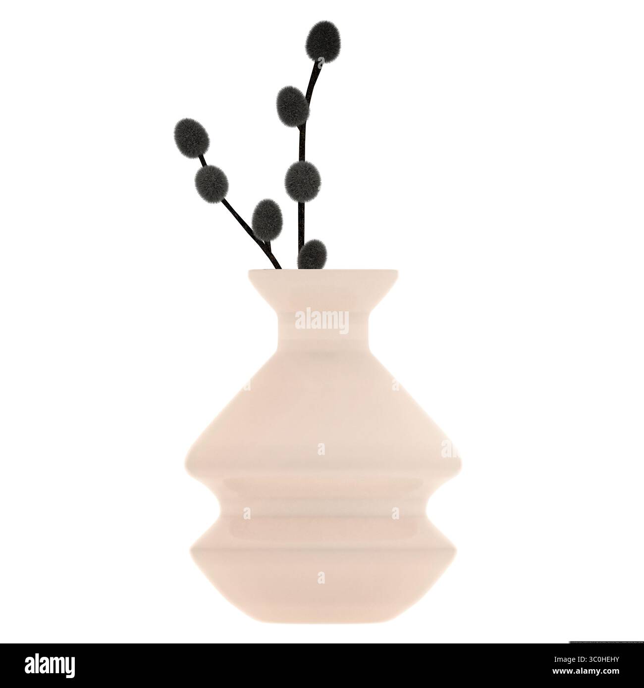 3D-Rendering der Vase Stockfoto