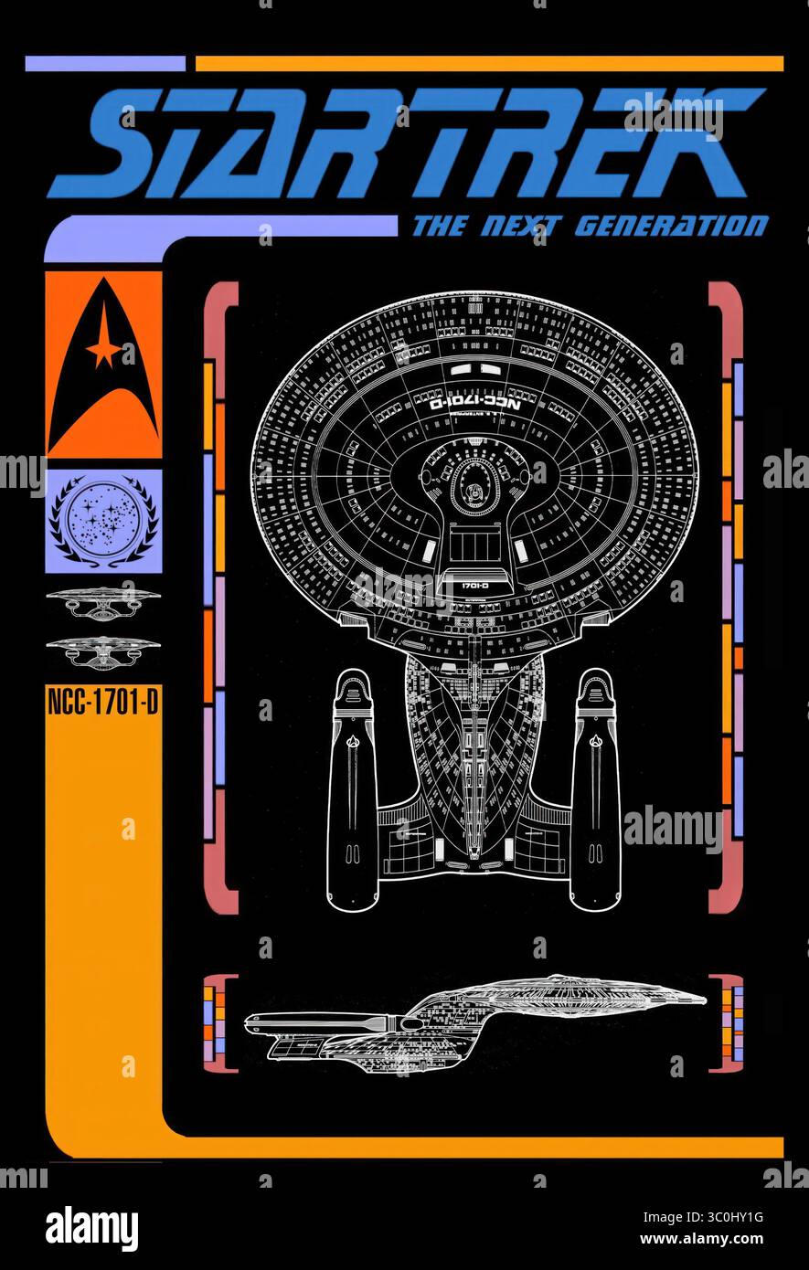 STAR TREK: THE NEXT GENERATION (1987) UNTER DER REGIE VON ROB BOWMAN, JONATHAN FRAKES, ROBERT SCHEERER UND GABRIELLE BEAUMONT. Quelle: PARAMOUNT TV / Album Stockfoto