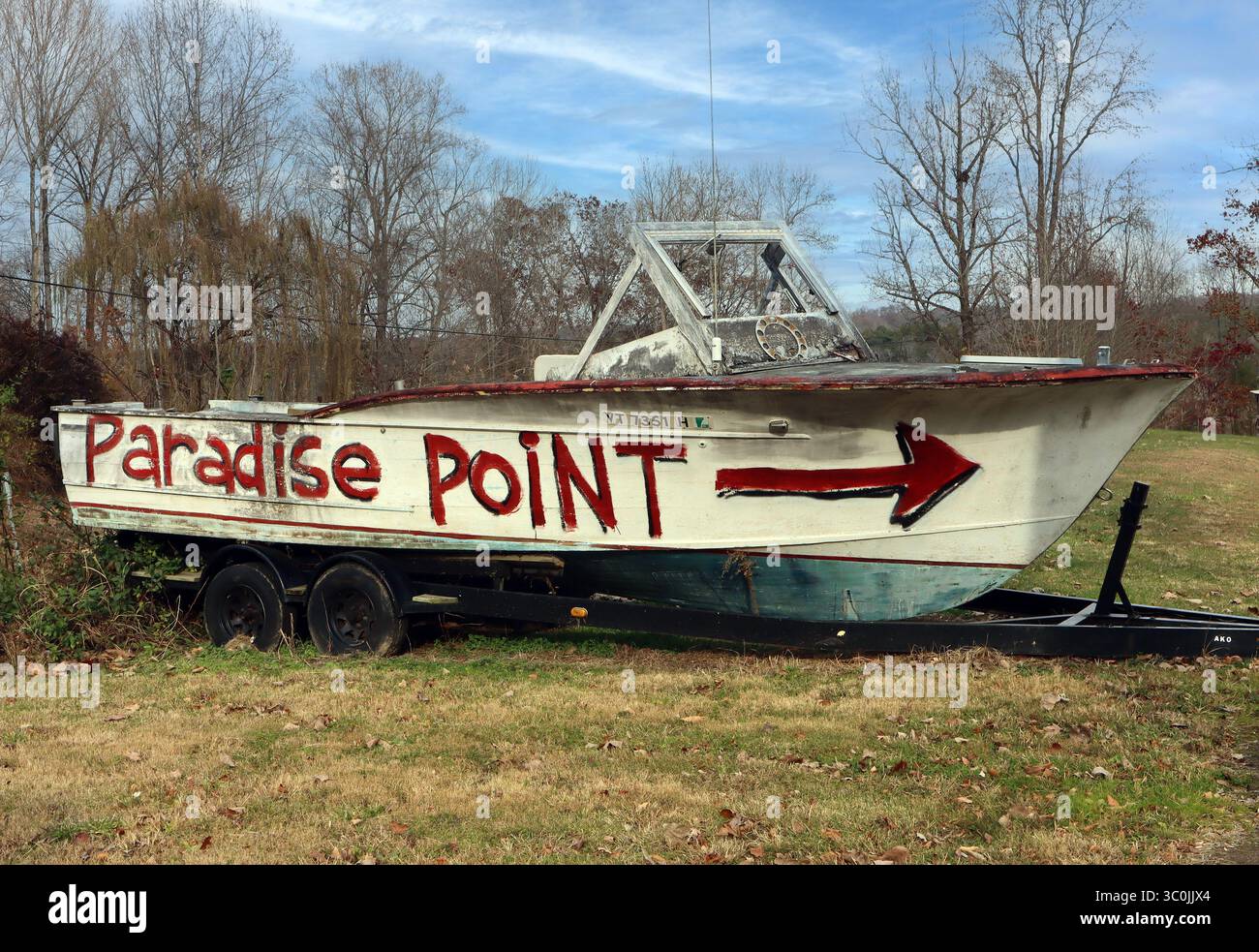 Scottsville's Paradise Point ist ein funkiges Juwel am Straßenrand – teils Café, teils Souvenirladen und total skurril, mit hausgemachten Speisen und skurrilen Schätzen. Stockfoto