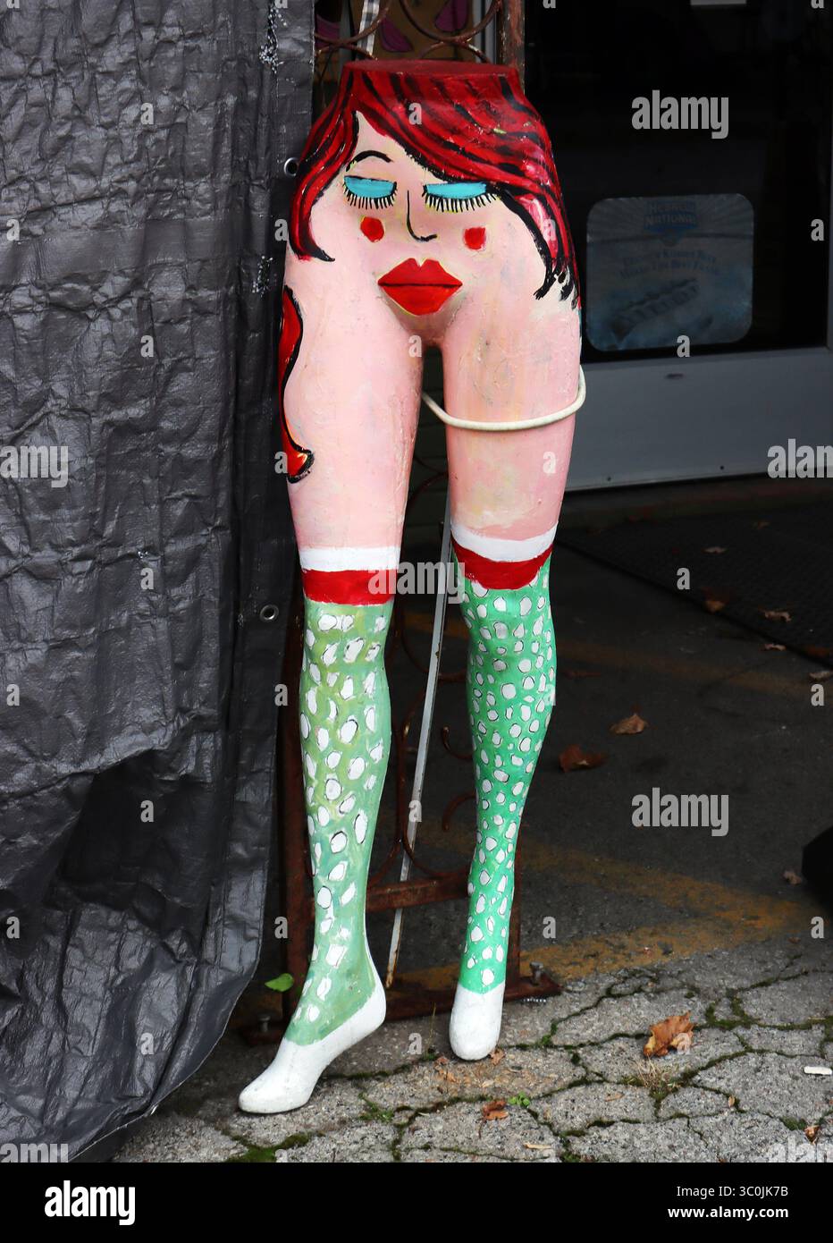 Scottsville's Paradise Point ist ein funkiges Juwel am Straßenrand – teils Café, teils Souvenirladen und total skurril, mit hausgemachten Speisen und skurrilen Schätzen. Stockfoto